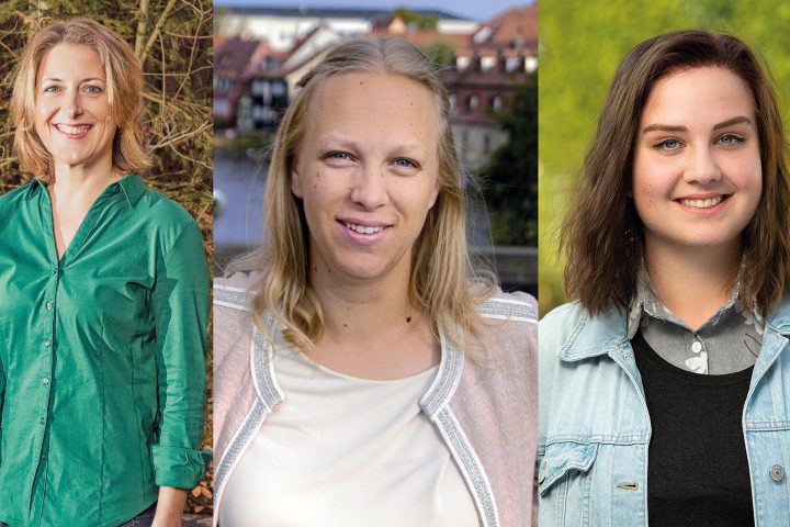 Die Stadträtinnen Karin Einwag, Claudia John und Tamara Pruchnow